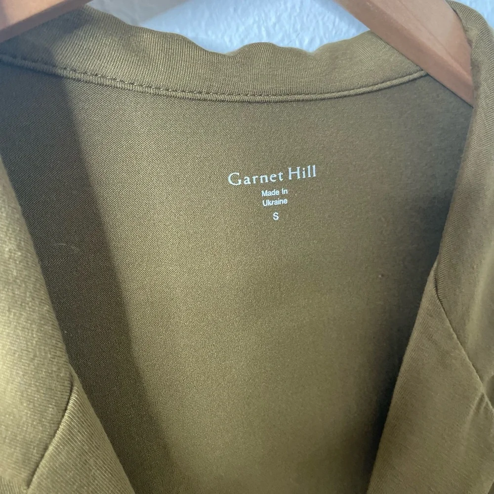 Like New Garnet Hill Tencel Long Sleeve Belted Dress‎ S